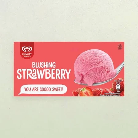Kwality Wall's Frozen Dessert Blushing Strawberry 700ml